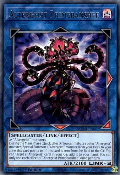 Altergeist Primebanshee Maze of Millennia Yu-Gi-Oh! card