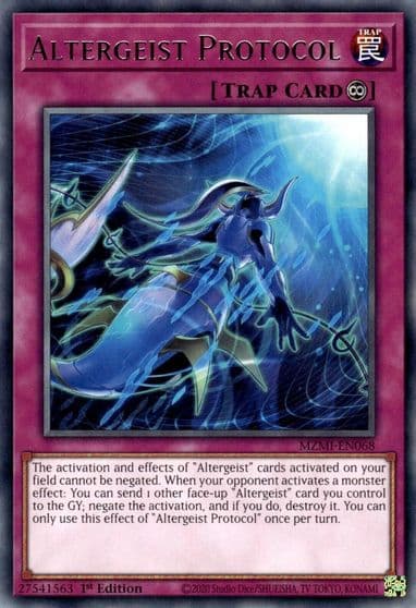 Altergeist Protocol Maze of Millennia Yu-Gi-Oh! card