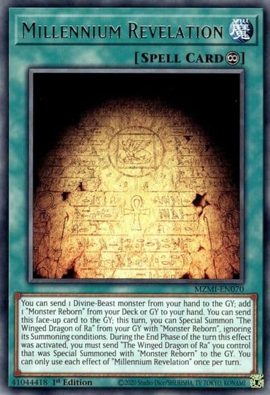 Millennium Revelation Maze of Millennia Yu-Gi-Oh! card