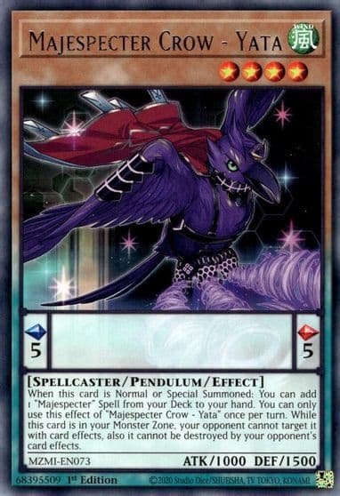 Majespecter Crow Yata Maze of Millennia Yu-Gi-Oh! card