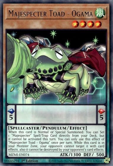 Majespecter Toad Ogama Maze of Millennia Yu-Gi-Oh! card
