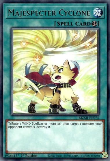Majespecter Cyclone Maze of Millennia Yu-Gi-Oh! card