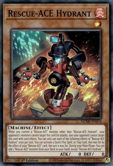 Rescue ACE Hydrant Maze of Millennia Yu-Gi-Oh! card
