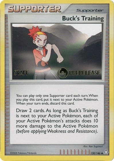 Buck's Training (Prerelease) [Staff] Miscellaneous Cards & Products Pokemon card