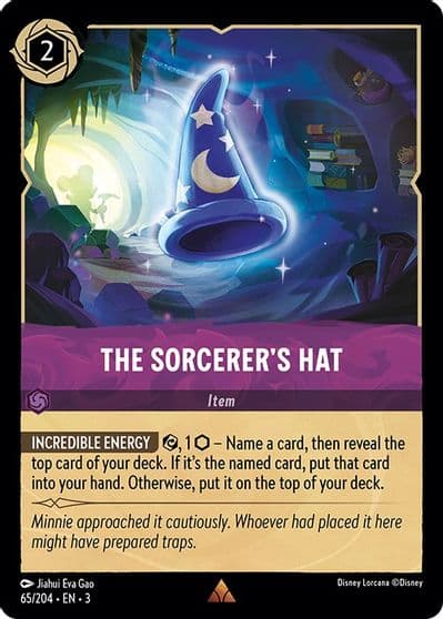 The Sorcerers Hat Into the Inklands Lorcana card