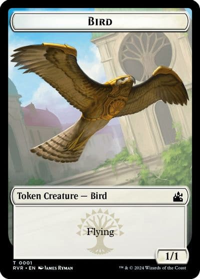 Bird Zombie Double Sided Token Ravnica Remastered Magic card