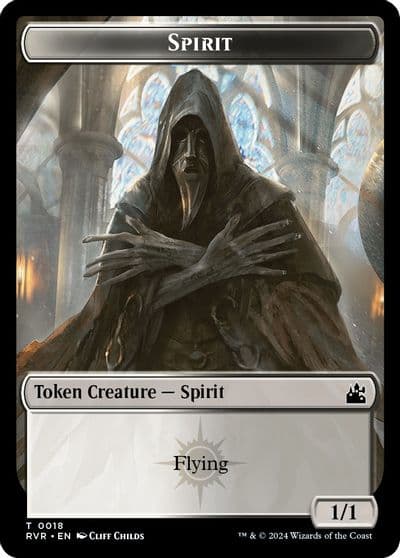 Spirit 0018 Angel 0002 Double Sided Token Ravnica Remastered Magic card