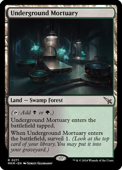 Underground Mortuary Murders at Karlov Manor Magic card