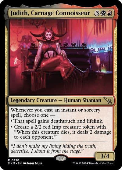 Judith Carnage Connoisseur Murders at Karlov Manor Magic card