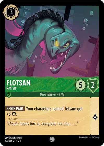 Flotsam Riffraff Into the Inklands Lorcana card