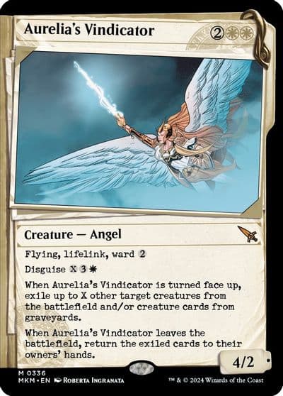 Aurelias Vindicator Showcase Murders at Karlov Manor Magic card