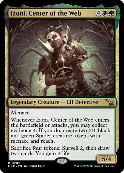 Izoni Center of the Web Murders at Karlov Manor Magic card