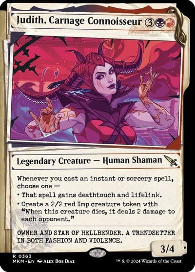 Judith Carnage Connoisseur Showcase Murders at Karlov Manor Magic card