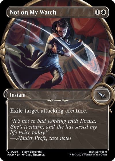 Not on my Watch Showcase Murders at Karlov Manor Magic card
