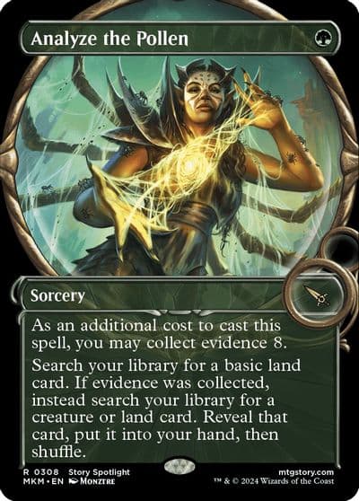 Analyze the Pollen Showcase Murders at Karlov Manor Magic card