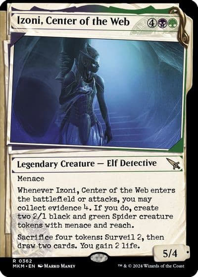 Izoni Center of the Web Showcase Murders at Karlov Manor Magic card