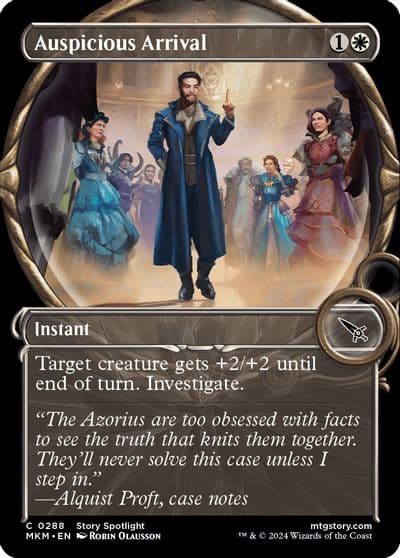 Auspicious Arrival Showcase Murders at Karlov Manor Magic card