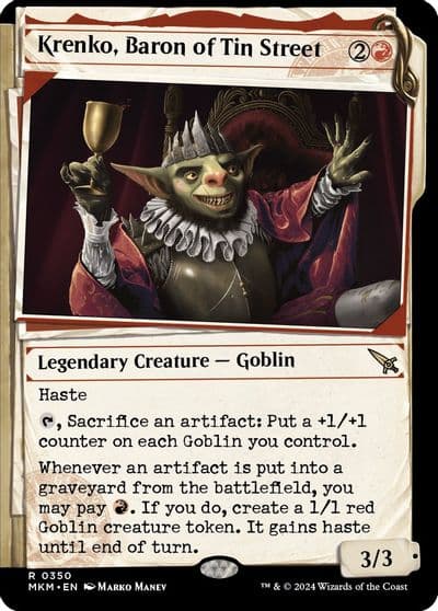 Krenko Baron of Tin Street Showcase Murders at Karlov Manor Magic card