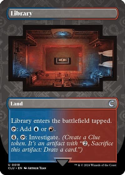 Library Borderless Ravnica: Clue Edition Magic card