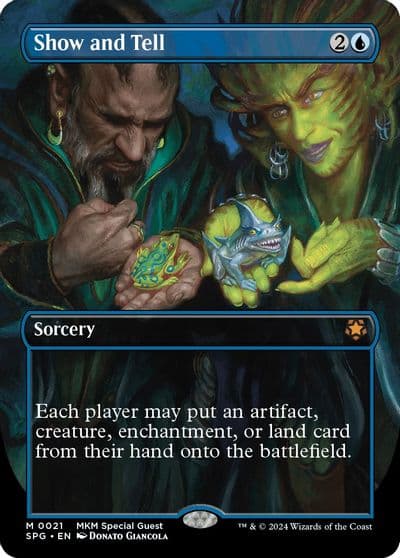 Show and Tell Borderless Special Guests Magic card