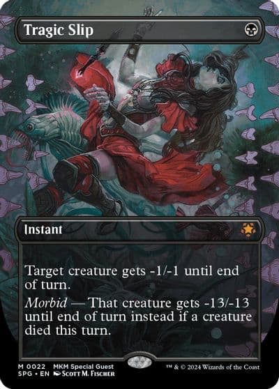 Tragic Slip Borderless Special Guests Magic card