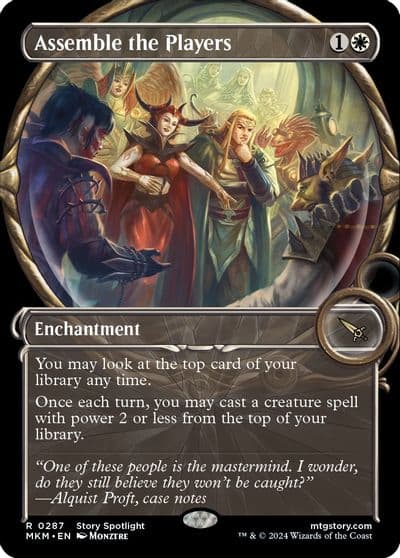 Assemble the Players Showcase Murders at Karlov Manor Magic card