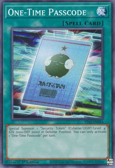 One Time Passcode 2-Player Starter Set Yu-Gi-Oh! card