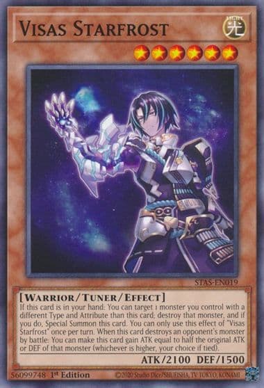 Visas Starfrost 2-Player Starter Set Yu-Gi-Oh! card