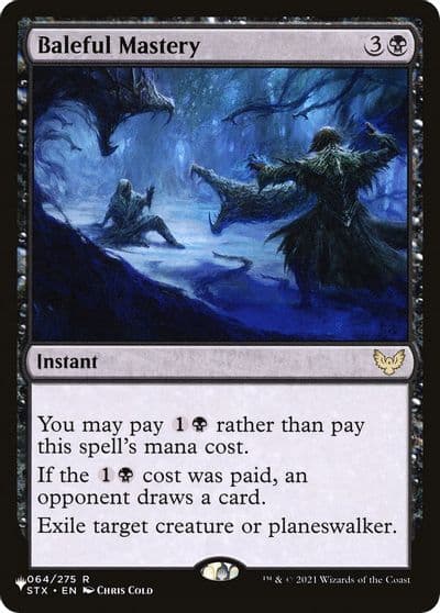 Baleful Mastery The List Reprints Magic card