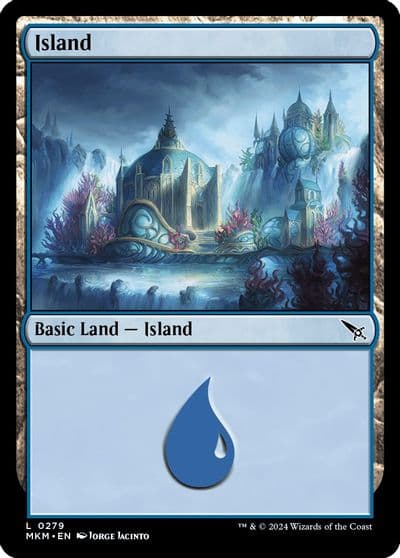 Island 0279 Murders at Karlov Manor Magic card
