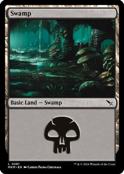 Swamp 0281 Murders at Karlov Manor Magic card