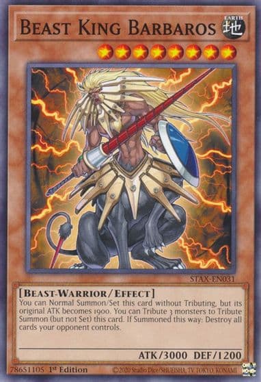 Beast King Barbaros 2-Player Starter Set Yu-Gi-Oh! card
