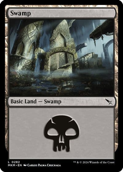 Swamp 0282 Murders at Karlov Manor Magic card