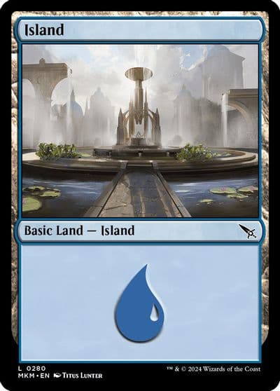 Island 0280 Murders at Karlov Manor Magic card