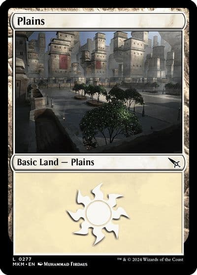 Plains 0277 Murders at Karlov Manor Magic card