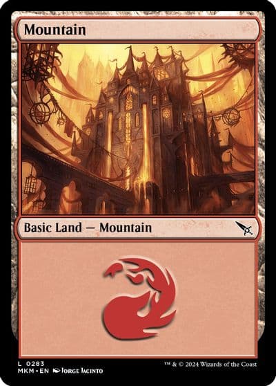 Mountain 0283 Murders at Karlov Manor Magic card