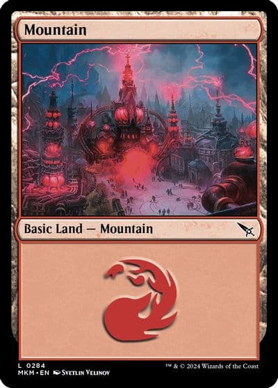 Mountain 0284 Murders at Karlov Manor Magic card