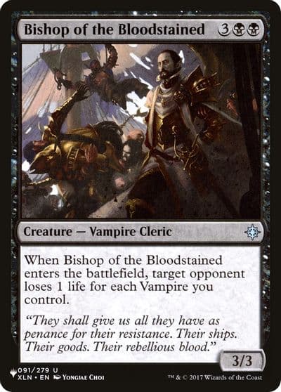 Bishop of the Bloodstained The List Reprints Magic card