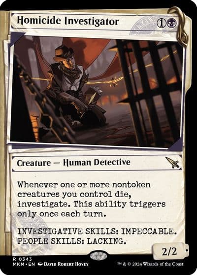 Homicide Investigator Showcase Murders at Karlov Manor Magic card