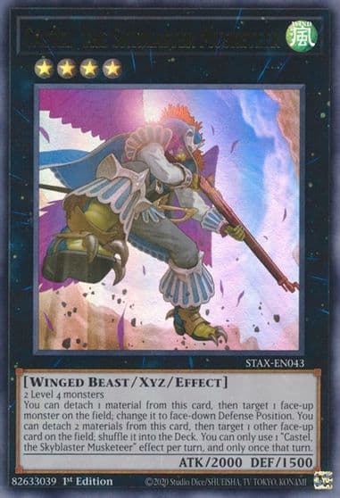 Castel the Skyblaster Musketeer 2-Player Starter Set Yu-Gi-Oh! card