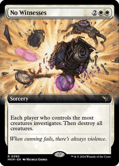 No Witnesses Extended Art Murders at Karlov Manor Magic card