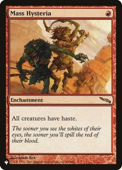 Mass Hysteria The List Reprints Magic card