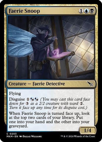 Faerie Snoop Murders at Karlov Manor Magic card