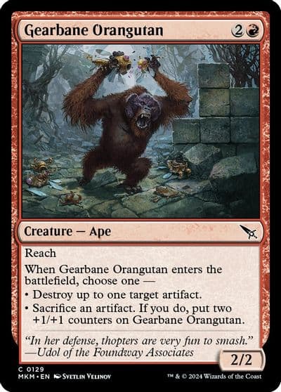 Gearbane Orangutan Murders at Karlov Manor Magic card