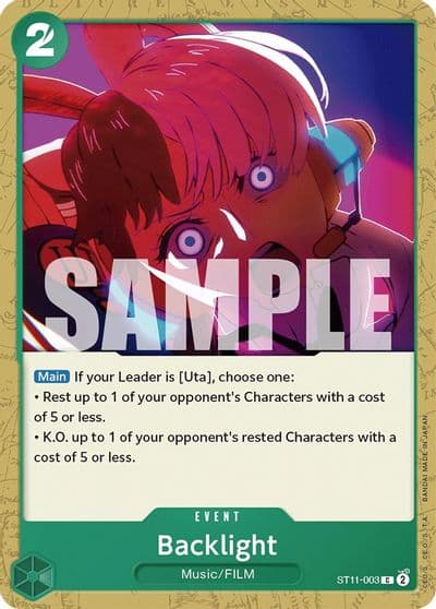 Backlight Starter Deck 11: Uta One Piece card