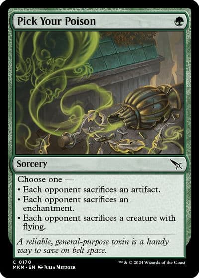 Pick Your Poison Murders at Karlov Manor Magic card