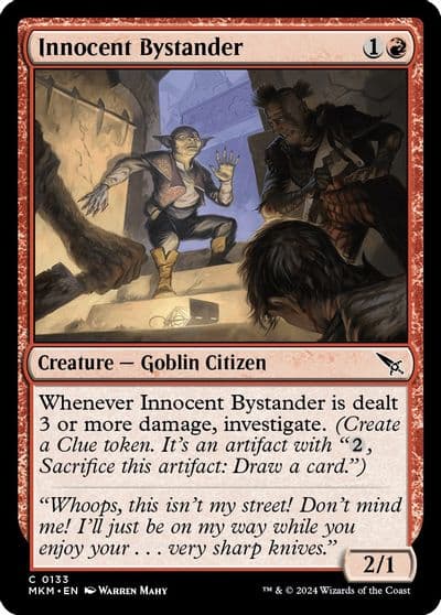 Innocent Bystander Murders at Karlov Manor Magic card