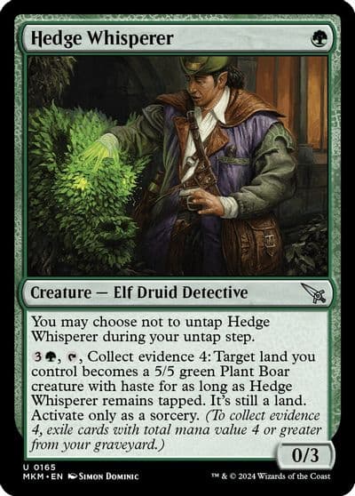 Hedge Whisperer Murders at Karlov Manor Magic card
