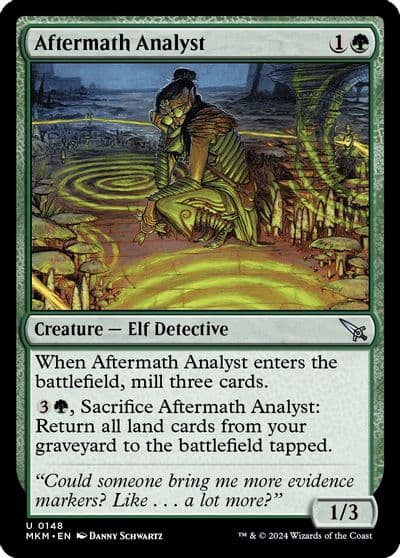 Aftermath Analyst Murders at Karlov Manor Magic card