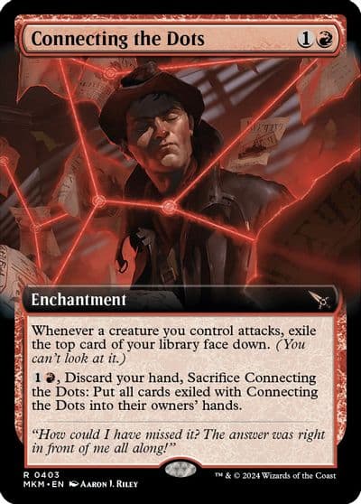 Connecting the Dots Extended Art Murders at Karlov Manor Magic card